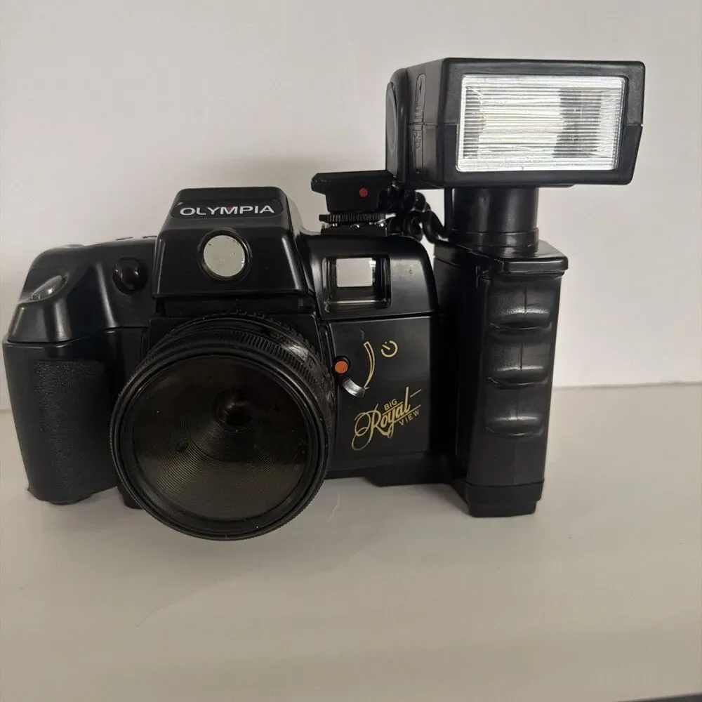 Olympia Lifetime Memories 4000 Big Royal View Deluxe 35mm Camera w/ Flash PARTS